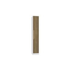 Imagem de Guarda-Roupa 1 Porta Kappesberg Adapt Branco/Nogueira 36cm