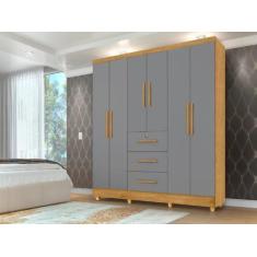 Imagem de Roupeiro / Guarda Roupas / Armário Tok 6 Portas 1.80M Amplo Espaço Int