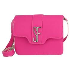 Imagem de Bolsa Feminina Baú Casual Alça Dupla Ajustavel Rosa