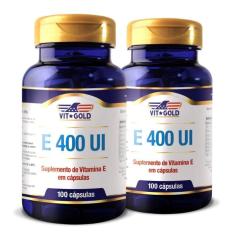 Imagem de Vitamina E 400 Ui Vitgold Kit 2X 100 Cápsulas