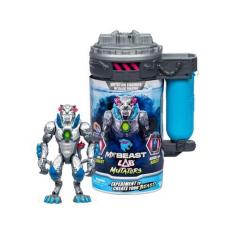 Imagem de Boneco MrBeast Lab Mutators Pantera Metálica 13cm - com Câmara de Muta