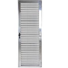 Imagem de Porta De Alumínio Palheta 2,10 X 0,90 Direita Brilhante