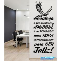 Imagem de Adesivo Decorativo De Parede Frase Aconteça O Que Acontecer