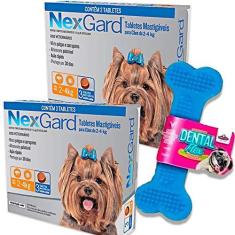Imagem de Kit 2 UN NexGard Antipulgas Cães 2 A 4Kg C/3 + Brinde