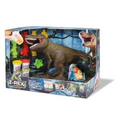 Imagem de Dinossauro T-Rex 35cm Come Faz Caquinha-C/Massinha-Divertoys