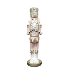 Imagem de Boneco Quebra Nozes Rosa 25X8Cm Florarte