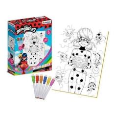 Imagem de Quebra-Cabeça Ladybug Miraculous Colorir 30 Peças Em Mdf - Xalingo