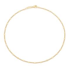 Imagem de Colar Infantil Rommanel Elo Grumet E Elo Batido Ouro 18K 532346