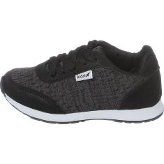Imagem de Tênis Infantil Masculino Preto Jogging Kidstep-Masculino