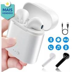 Imagem de Fone Ouvido Bluetooth Branco todos Smartphones tws i7/11