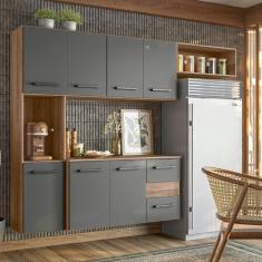 Imagem de Armário Cozinha Suspensa 7 Portas 2 Gavetas Juliete