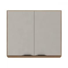 Imagem de Armário Aéreo Cozinha Firenze 80cm 2 Portas Amêndola/Nude - Demóbile