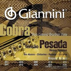 Imagem de Encordoamento Viola Giannini Cobra Niquel Gesvnp Alta Pesada