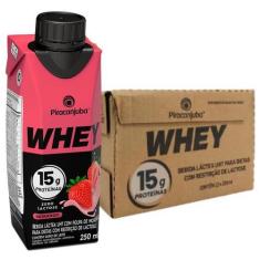 Imagem de Pack 12 Unidades Bebida Láctea Whey 15G De Proteína Piracanjuba Zero L