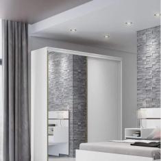 Imagem de Guarda-Roupa com Espelho 2 Portas de Correr 6 Gavetas 207cm Inovatto