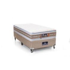 Imagem de Cama Box + Colchão Castor Solteiro Silver Star Air Double Face Pocket 100x200x61cm