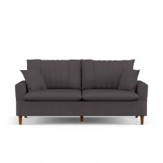Imagem de Sofá 3 Lugares 200cm Com Almofadas Veras D05 Suede Cinza