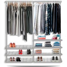 Imagem de Guarda roupa closet aramado aberto armário modulado roupeiro 1,90 br