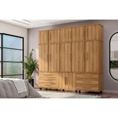 Imagem de Roupeiro / Guarda Roupas Pris Triplex 6 Portas E 4 Gavetas Com Nichos