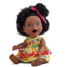 Imagem de Boneca Menina My Little Collection Primeira Papinha Negra