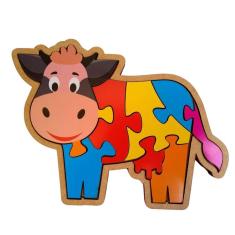 Imagem de Quebra-Cabeça Infantil Vaquinha