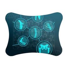 Imagem de Moldura de quebra-cabeça humana com ilustração de estrutura óssea ornamento de quebra-cabeça