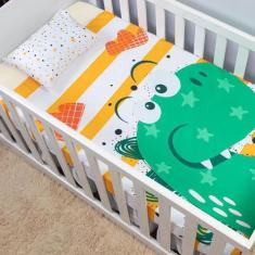 Imagem de Lençol De Berço 3 Peças Micropercal 200 Fios - Mercado Bordado