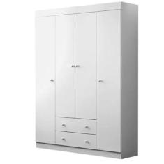 Imagem de Guarda Roupa Elisa Infantil 4 Portas 2 Gaveta 100% Mdf  - Phoenix Baby