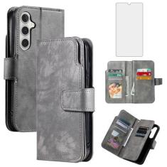 Imagem de Asuwish Capa de telefone para Samsung Galaxy A14/M14 5G capa carteira com protetor de tela de vidro temperado flip porta-cartão de crédito suporte bolsa fólio bolso celular celular A 14 4G 14 A 14 M