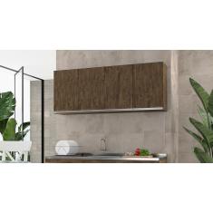 Imagem de Armário de Cozinha Aéreo Nathan 160cm Chocolate