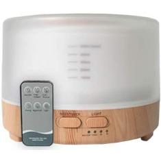 Imagem de Difusor Grande 500ML Aromatizador Umidificador Ultrassônico Led Madeir