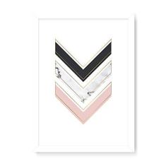 Imagem de Arte Maníacos Quadro Decorativo Setas Para Baixo Verde - 23x16,25cm (Moldura caixa em laca )