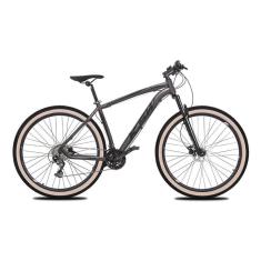 Imagem de Bicicleta Aro 29 Ksw Xlt 27v Freio Hidráulico K7 Garfo com Trava Pneu com Faixa Bege - Grafite