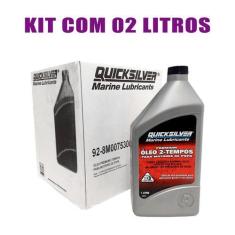 Imagem de Óleo Tcw3 Quicksilver 2 Tempos Motor De Popa Kit Com 2 Lts - Mercury