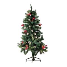 Imagem de Árvore De Natal Decorada Alpina Nevada Pinheiro 120cm 260 Galhos Magizi