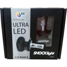 Imagem de Kit Lâmpada Farol De Led Ultra Led H8 Shocklight 8000 Lumens