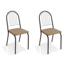 Imagem de Conjunto Com 2 Cadeiras De Cozinha Noruega  E Capuccino