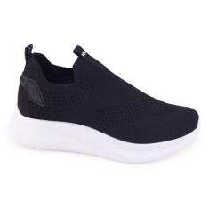 Imagem de Tênis Feminino Via Marte Casual 23-19002 Knit SlipOn Meia