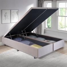 Imagem de Cama Box Baú King 193cm X 203cm Bege