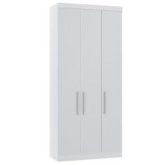 Imagem de Guarda Roupa Modulado 101,50cm 3 Portas Alpes Luciane Móveis - Branco