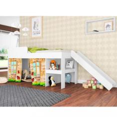 Imagem de Cama Escorregador E Baú Playground Meu Fofinho Art In Moveis - Art In