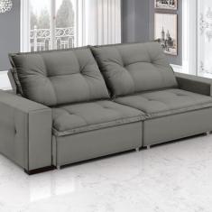 Imagem de Sofá Aquarius - Retrátil / Reclinável 240 Cm Veludo - Estofados Grafan