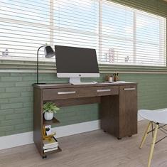 Imagem de Escrivaninha para Computador Makalu com 1 Porta e 2 Gavetas Amendoa Wood