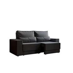 Imagem de Sofá 3 Lugares Retrátil Sochi Suede Grafite