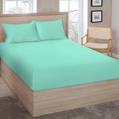 Imagem de Lençol Queen Premium Linea 180 Fios Verde Acqua