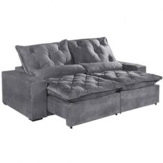 Imagem de Sofá Retrátil E Reclinável Elegance Confort Tecido Suede - 2 Metros