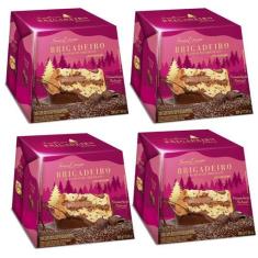 Imagem de Panettone Santa Edwiges Kit 04 C 500G Trufado Brigadeiro