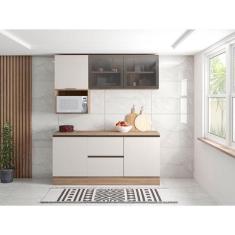 Imagem de Cozinha 5 Peças Ambiente Etna Carvalho Oak Off White Poliman