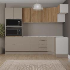 Imagem de Cozinha Modulada 7 Peças sem Tampo com Rodapé Ipanema Cabecasa Madeiramadeira