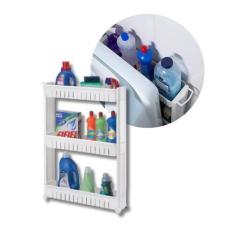 Imagem de Armario Multiuso Com Rodinhas Organizador Lavanderia Cozinha - Nova Fe